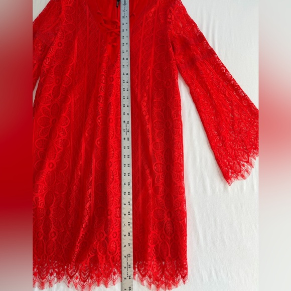 NWT Red Lace Dress size petite small PS - Picture 10 of 15